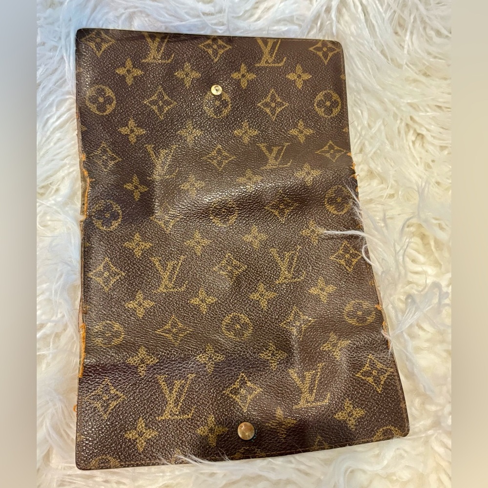 LOUIS VUITTON Vintage 90s Porte Tresor LV Monogram Trifold Wallet 7.5"Wx4"Hx1"D - Picture 13 of 13